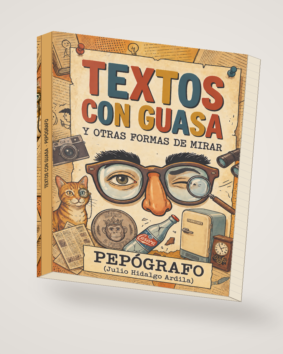 Portada del libro Textos con guasa y otras formas de mirar, de Julio Hidalgo Ardila